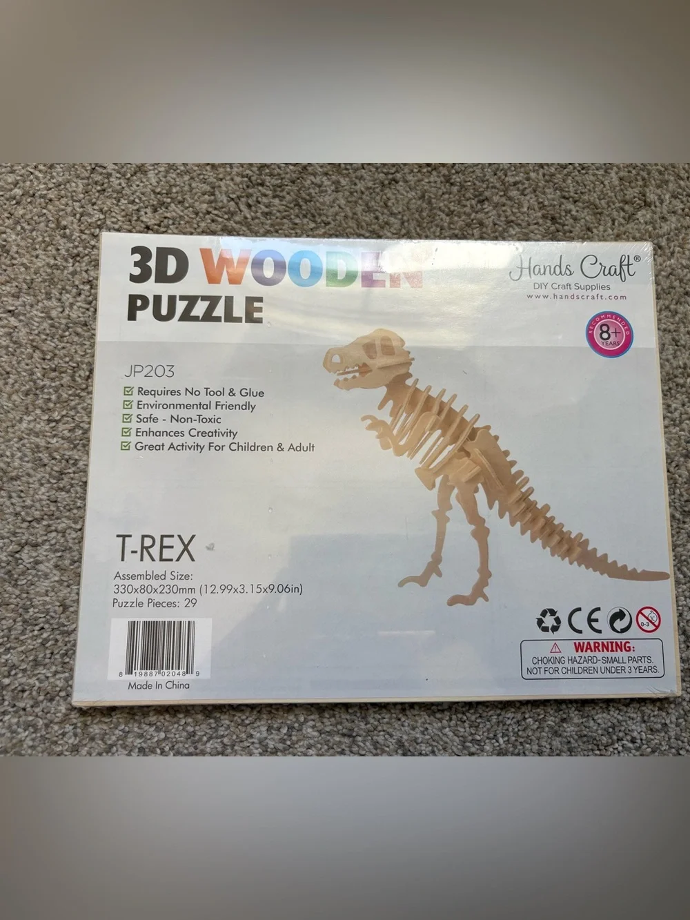 Kids Dinosaurs Toy Bundle -‎ Includes 3 NWT Books, 1 3-D Puzzle & 4 Large Dinos